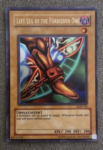 Yu-Gi-Oh! Left Leg of the Forbidden One Legend of BlueEyes White Drago LOB-EN121