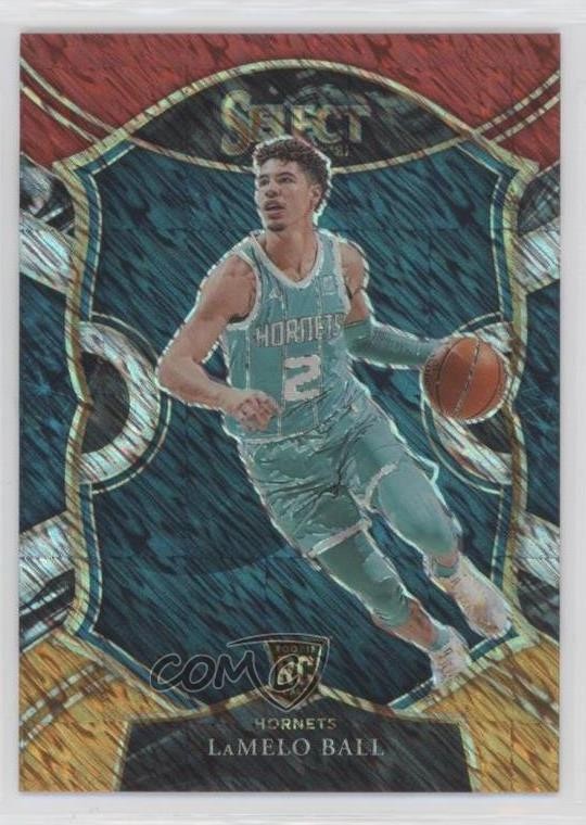 2020 Select Concourse Red White Orange Shimmer Prizm Lamelo Ball Rookie RC 08nc