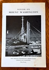Winter on Mount Washington 1964 6th Printing PB  Mount Washington Observatory