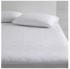 White Twin XL Cotton Mattress Pad (The Company Store)