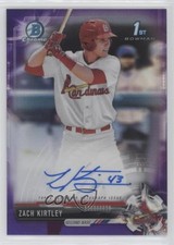 2017 Bowman Draft Chrome Pick Purple Refractor 125/250 Zach Kirtley Auto p7m