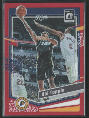 2023-24 Donruss Optic #17 Obi Toppin Red #/99