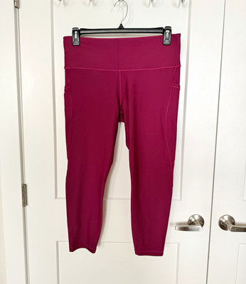 Athleta Interval Stash 7/8 Tight Leggings - Wildberry - Sz XL NEW W/O TAGS