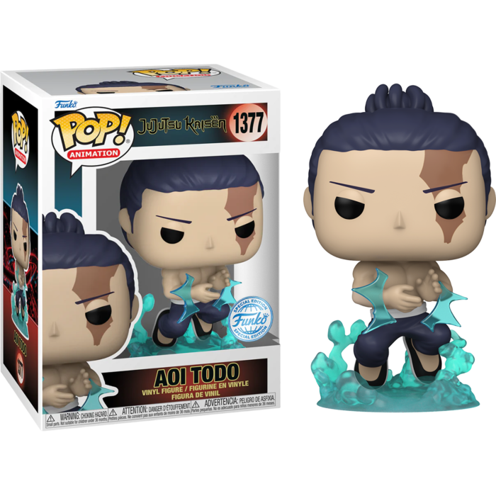 JUJUTSU KAISEN Aoi Todo Clap #1377 Exclusive POP VINYL + PROTECTOR