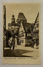 Ansichtskarte, Postkarte, Rotenburg o. d. Tauber, Marktturm m. Rödelte, gelaufen