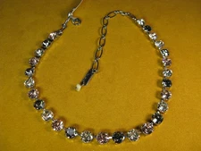 MARIANA JEWELRY NECKLACE SWAROVSKI CRYSTALS Rhod Pl Multi Tennis Christmas Gift