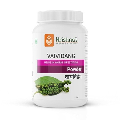 Krishna's Vaividang (Embelia Ribes) Powder - (100 Gm)
