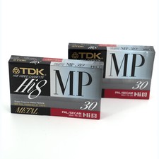 2 cassette TDK HI8 Metal MP 30 minuti videocassetta professionale prezzo stock