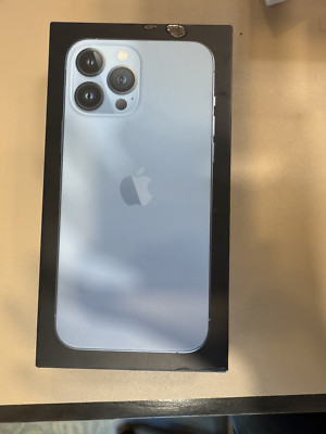 ORIGINAL Apple iPhone 13 PRO MAX Sierra Blue 256GB EMPTY BOX ONLY No Phone/Acc
