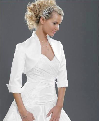 satin bolero jacket wedding