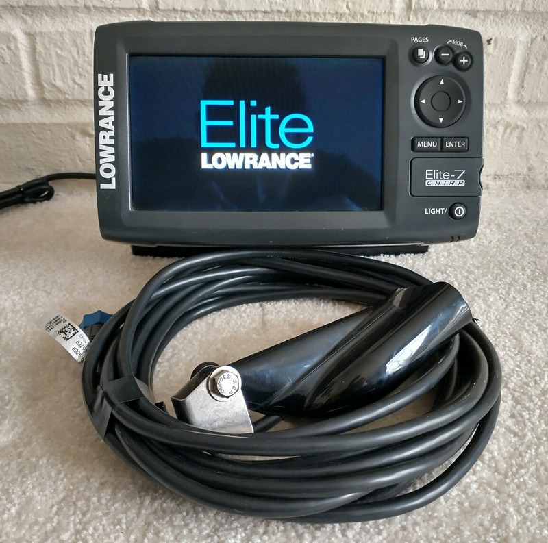 Lowrance Elite 7 HDI CHIRP +Down Image w/ Down Image Transducer