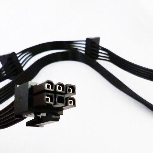 PCIe GPU 6Pin To 4 SATA 15pin Power Supply Cable PSU For Corsair AX HX RM Series - Picture 5 of 5