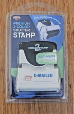 Cosco Premium 1-Color Shutter Stamp Accu Stamp 2 E-MAILED New in Package