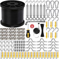 3/32" Wire Rope304 Stainless Steel Cablestring Light Hanging Kit Outdoor Light G