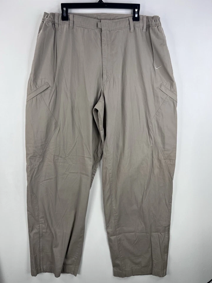 Nike Cargo Khaki Utility Pants Mens Size XXL 33" Inseam (36X33) Wide Leg Read - Image 2 of 4