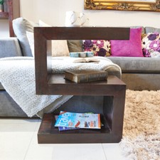 SOLID MANGO WOOD SIDE TABLE NEW INDIAN FURNITURE 