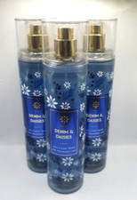 BATH AND BODY WORKS DENIM  DAISIES BODY MIST 8 FL OZ SET OF 3 