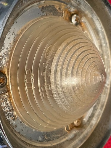 1959 Ford Fairlane Galaxie Back-up Reverse Lamp Tailight Door Housing Bezel Trim - Bild 11 von 13
