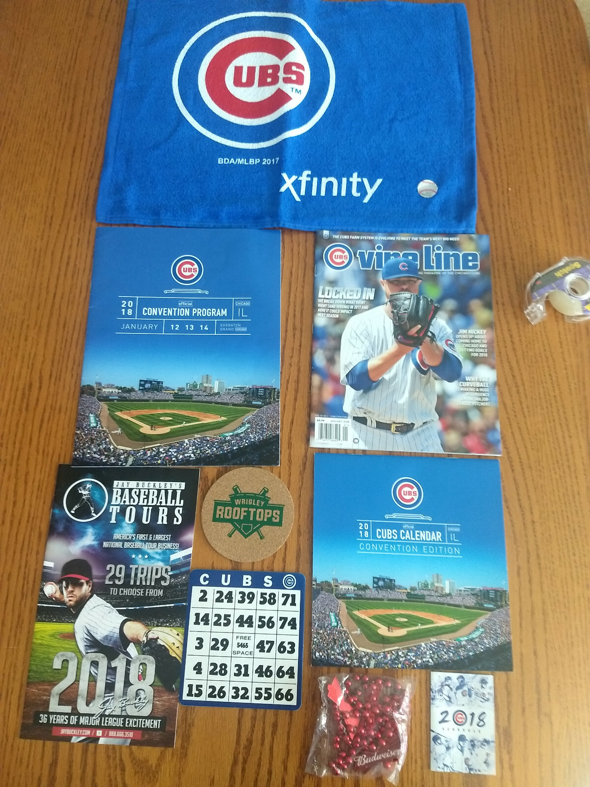 Calendar, Bingo Card,program Vine Line Nice