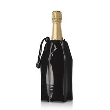Active Cooler Champagne Chiller Reusable Flexible Wine Bottle Cooler Black Champ