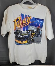 Vtg Nascar Rusty Wallace Millers Beer 1993 Single Stitch T-Shirt Large