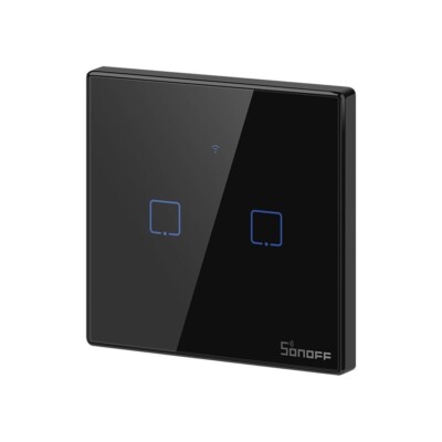 SONOFF TX T3EU2C Wall Switches schwarz - Smart Home, IO Broker, Alexa, Tasmota