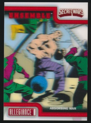E-14 ABSORBING MAN Upper Deck Marvel Allegiance Secret Wars ENSEMBLE LENTICULAR
