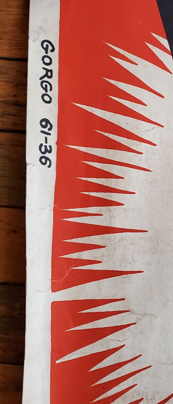 1961 "GORGO" Monster Horror MOVIE THEATER 7 FOOT LOBBY BANNER DISPLAY POSTER