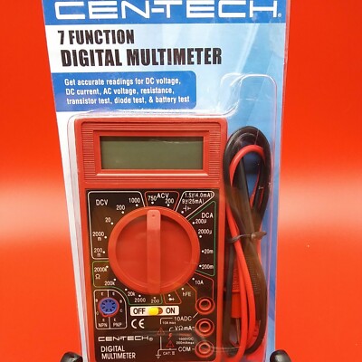  Cen-Tech 7 Function Digital Multimeter Item 69096 Electrical Test Meter 