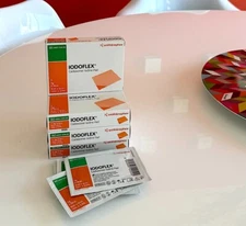 Iodoflex Cadexomer Iodine Pad 5gm Wound Dressing 1.6" x 2.4" Box of5 (exp 11/27)