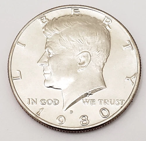 1980 D KENNEDY HALF DOLLAR  AVE CIRCULATED **FREE SHIPPING**