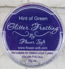 Flower Soft, Glitter Frosting, Hint of Green