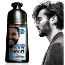 Beard Blackening Shampoo Dye Tint Mustache Hair Colour Cream Moustache 200ML