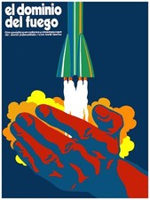 2289.Mastery of fire Russian film vintage Poster.Blast off rocket.Room Home art