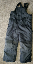 boys girls IXTREME OUTFITERS charcoal gray SNOW PANTS BIBS size 4T adjustable