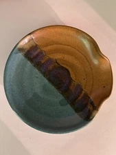 Janet Rodriguez Signed Pottery  Trinket Dish + Signed