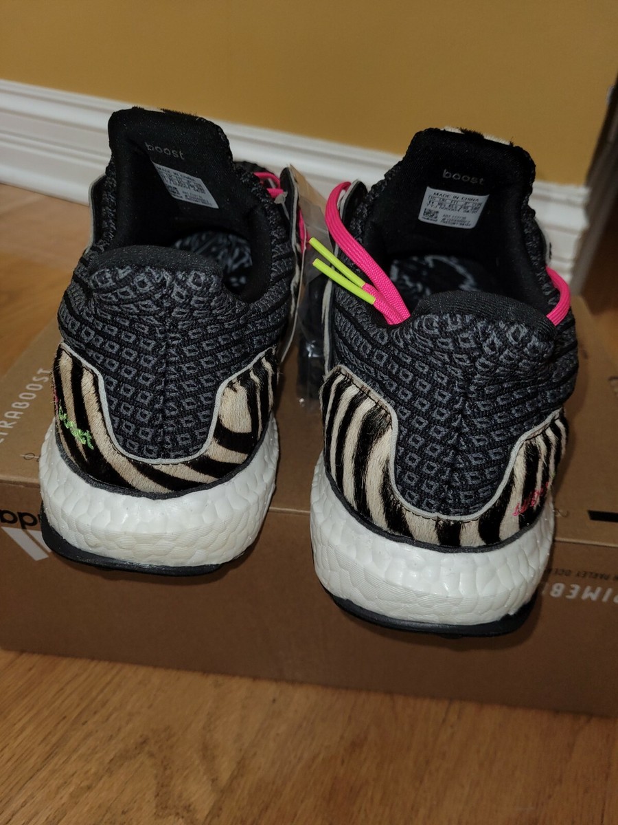 Adidas Ultraboost DNA Zebra Running Shoes Men