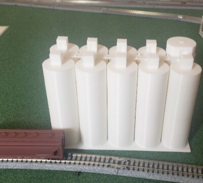 Nscale 1/160 3d Printed Mega Grain Elevator. 10 Silos. Free Shipping Made In Usa