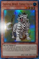 Yugioh 2022 Crystal Beast Topaz Tiger 1st Ed. BLCR-EN050 Near Mint