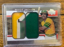 2011 Topps Lineage 60th Anniversary Relics /5 Reggie Jackson Jumbo Patch RARE