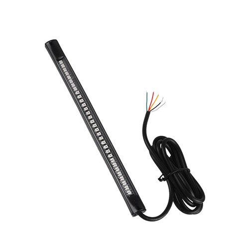 2 PCS Car License Plate Taillight Brake Tail Light Strip Turn Signal