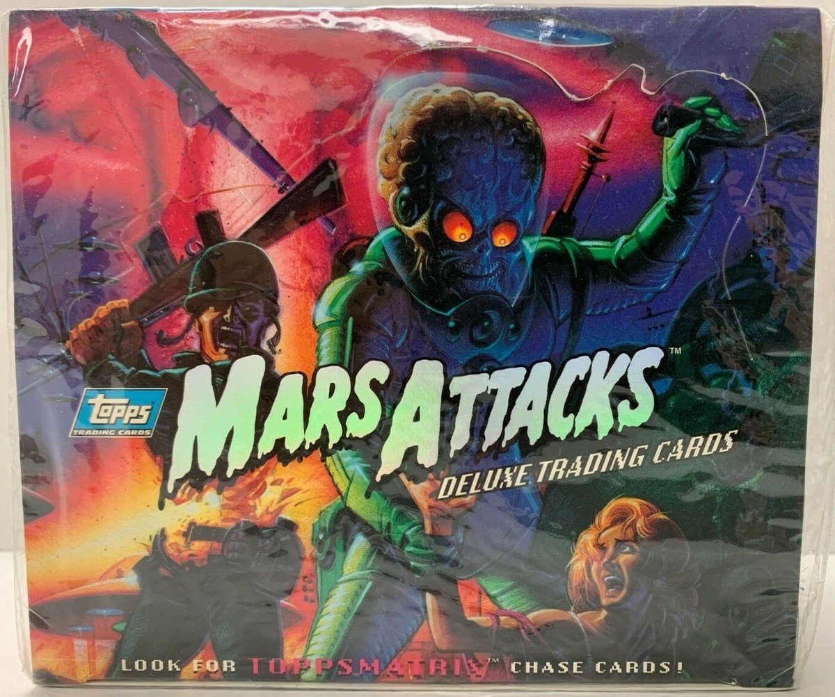 マーダック　3個 1994 TOPPS MARS ATTACK DELUXE TRADING CARDS BOX 36 PACKS NEW