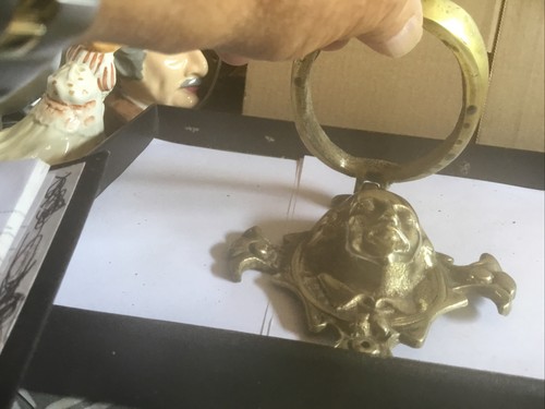 Antique Solid Brass William Shakespeare Door Knocker - Picture 2 of 6