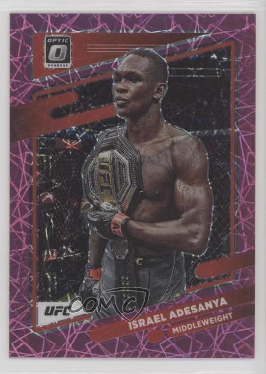 2022 Panini Donruss Optic UFC Pink Velocity Prizm /79 Israel Adesanya #6