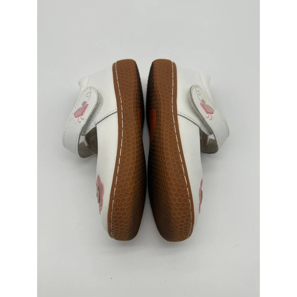 Zapatos de vestir Livie & Luca para niños pequeños Gloria blanco rosa floral Mary Jane talla 6 Foto 4 de 4