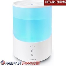 Cool Mist Humidifier Essential Oils Diffuser Auto Shut-Off Top Fill Night Light