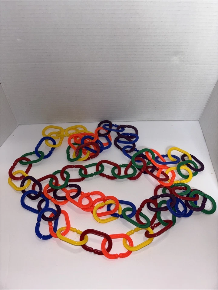 Discovery Toys Vintage Aprendizaje Boomerangs Lote De 69 Colores Brillantes Juguete Multiuso Foto 2 de 4