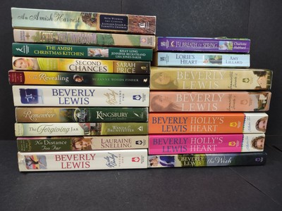 Amish/Christian/Lifestyle/Romance Books lot of 17 Beverly Lewis, Hillard, etal.