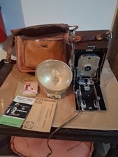 Polaroid 95 Land Camera VTG Brown Silver  With Orginal Bag Paper Work