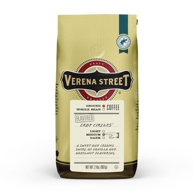 2 Pound Flavored Ground Coffee, Crop Circles Vanilla Hazelnut, Medium Roast, ...